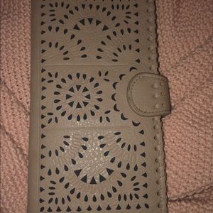 Large. Faux leather boho wallet